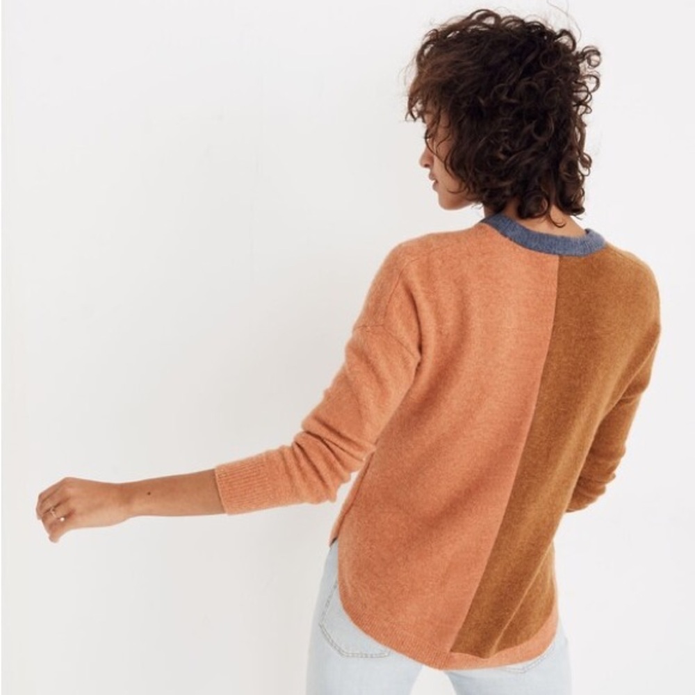 Madewell Westlake Retro Colorblock Wool and Alpaca Pullover Sweater - Picture 2 of 6